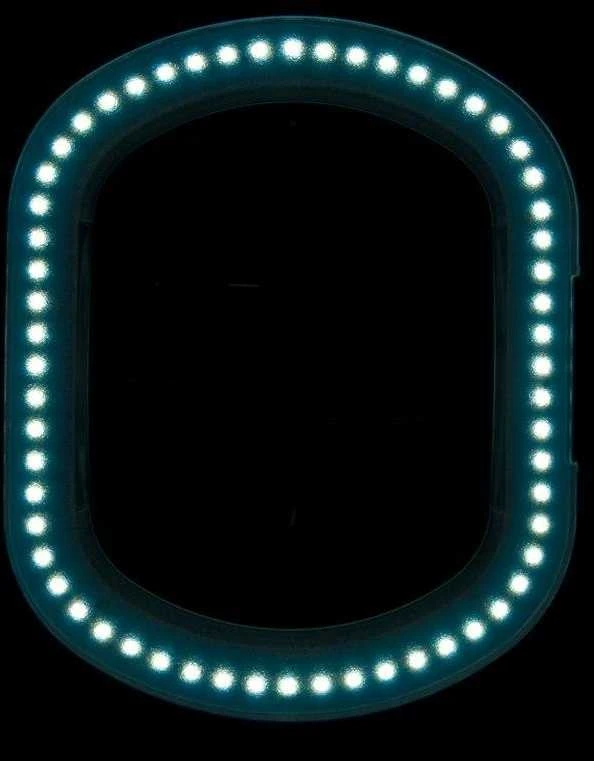 Activeshop Kosmetologinė LED lempa su lupa ELEGANTE 60LED 5D 5/10W ADJUSTABLE Baltas
