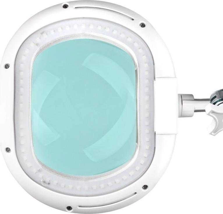 Activeshop Kosmetologinė LED lempa su lupa ELEGANTE 60LED 5D 5/10W ADJUSTABLE Baltas