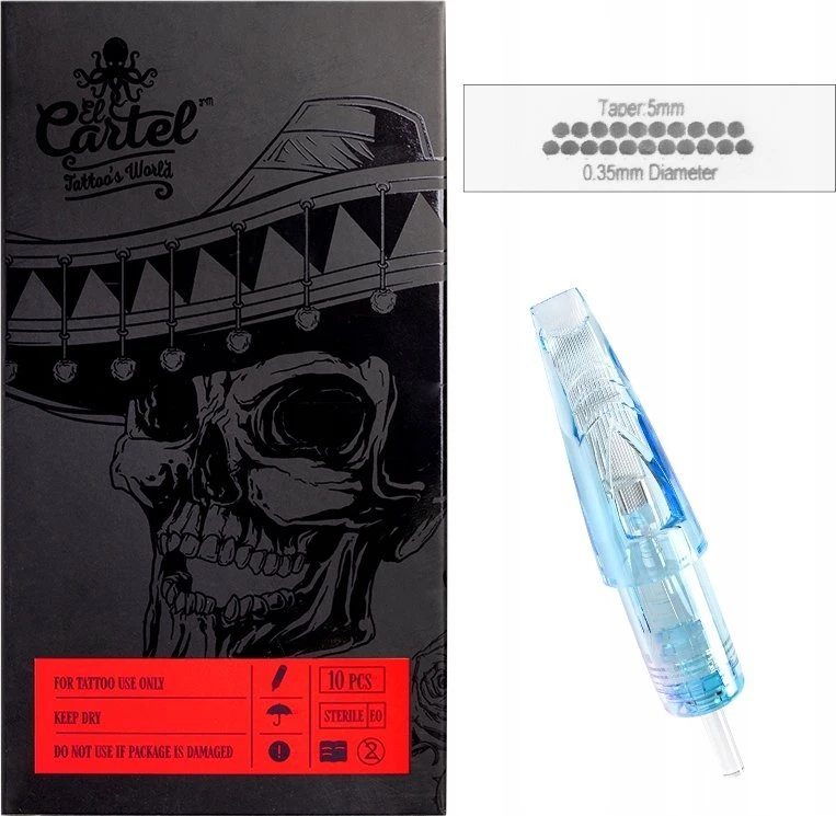 Activeshop El Cartel tatuiruočių kasetė, 0,35 mm 21 Soft Edge