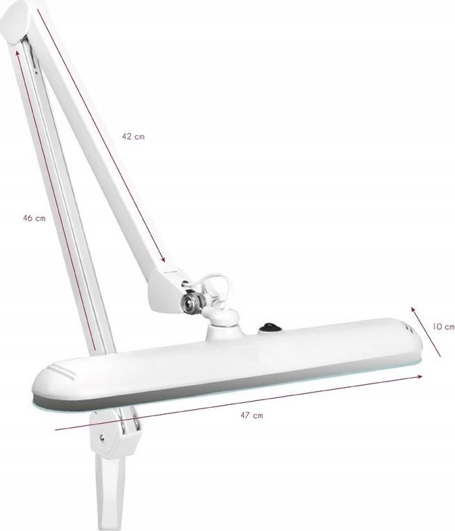 Activeshop Kosmetologinė LED lempa 5/10W ADJUSTABLE Baltas