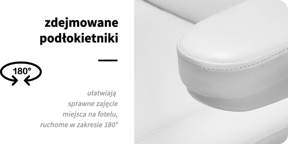 Activeshop Kosmetologinis krėslas SILLON CLASSIC 3 MOTOR ELECTRIC PEDI Baltas