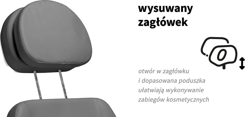 Activeshop Kosmetologinis krėslas SILLON CLASSIC 2 MOTOR ELECTRIC PEDI Pilkas