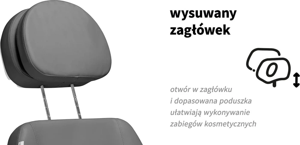 Activeshop Kosmetologinis krėslas SILLON CLASSIC 3 MOTOR ELECTRIC Pilkas
