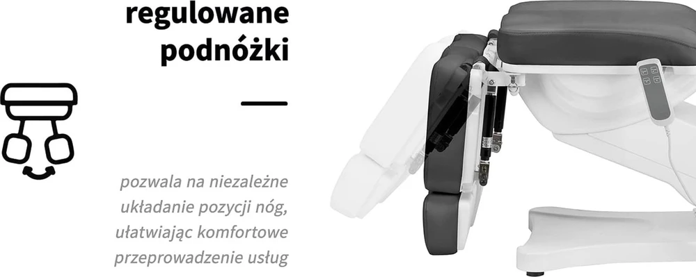 Activeshop Kosmetologinis krėslas SILLON CLASSIC 2 MOTOR ELECTRIC PEDI Pilkas