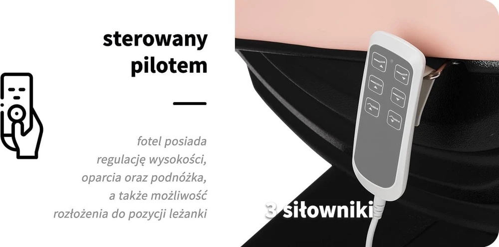 Activeshop Kosmetologinis krėslas SILLON CLASSIC 3 MOTOR ELECTRIC Rožinis