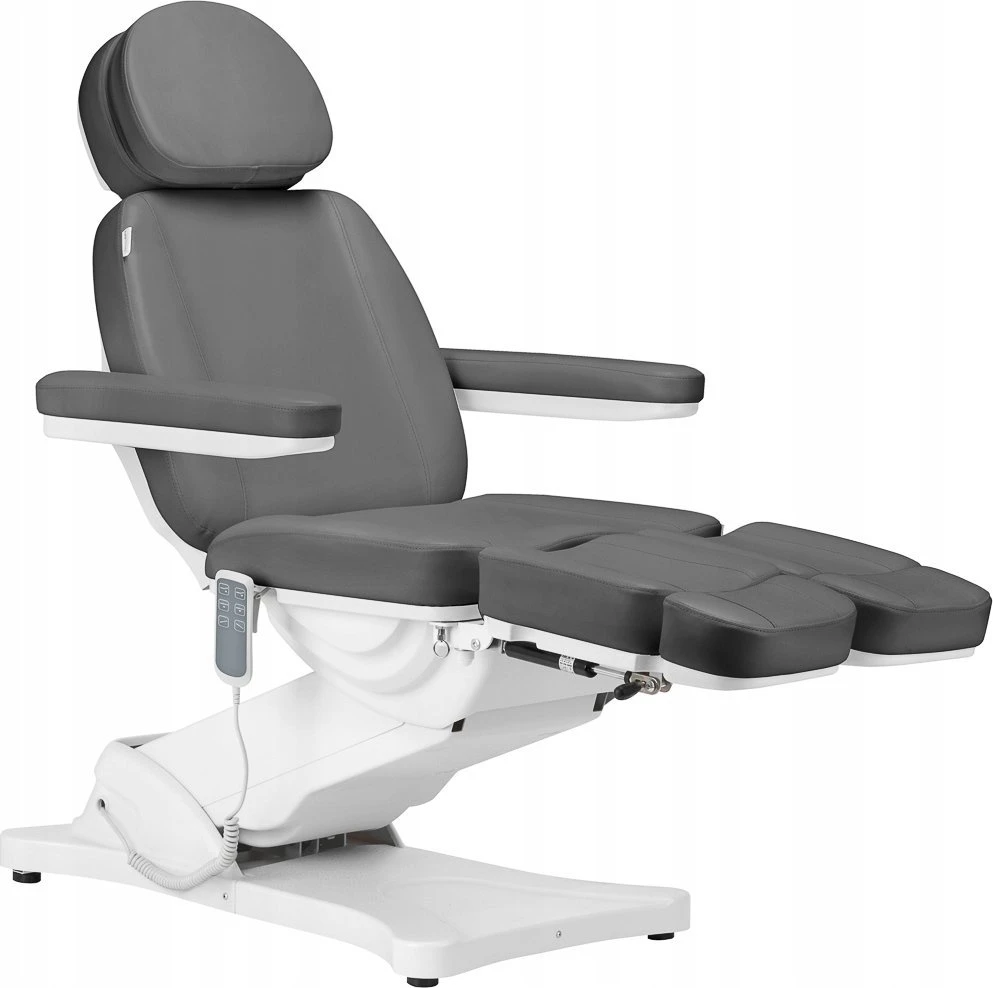 Activeshop Kosmetologinis krėslas SILLON CLASSIC 3 MOTOR ELECTRIC PEDI Pilkas