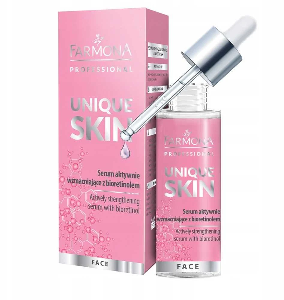 Activeshop Veido serumas su bioretinoliu nakčiai UNIQUE SKIN Farmona 30 ml