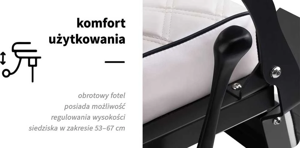 Activeshop Kirpyklos kėdė Barber Chair Gabbiano Carlos Extra Pearl