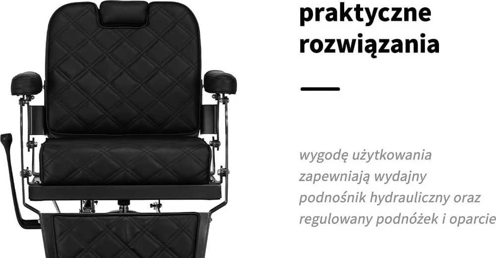 Activeshop Kirpyklos kėdė Barber Chair Gabbiano Carlos Juodas