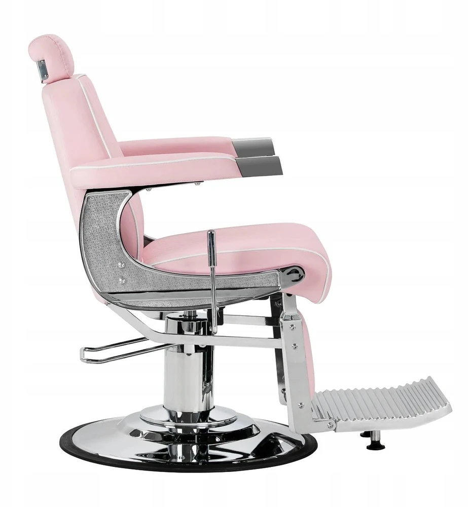 Activeshop Rožinė Kirpyklos barberio kėdė Gabbiano Visionerio Rožinė and Chrome