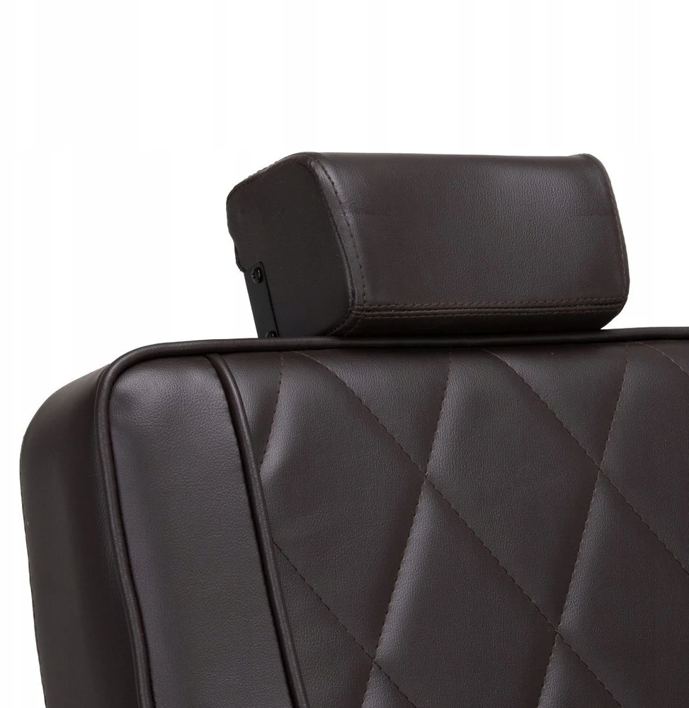 Activeshop Kirpyklos barberio kėdė Hair System BM88066B ruda su juodu pagrindu