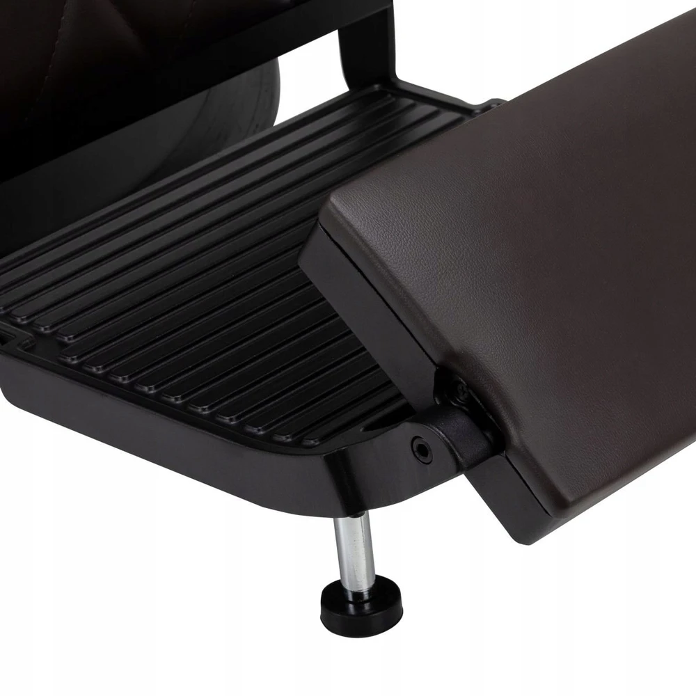 Activeshop Kirpyklos barberio kėdė Hair System BM88066B ruda su juodu pagrindu