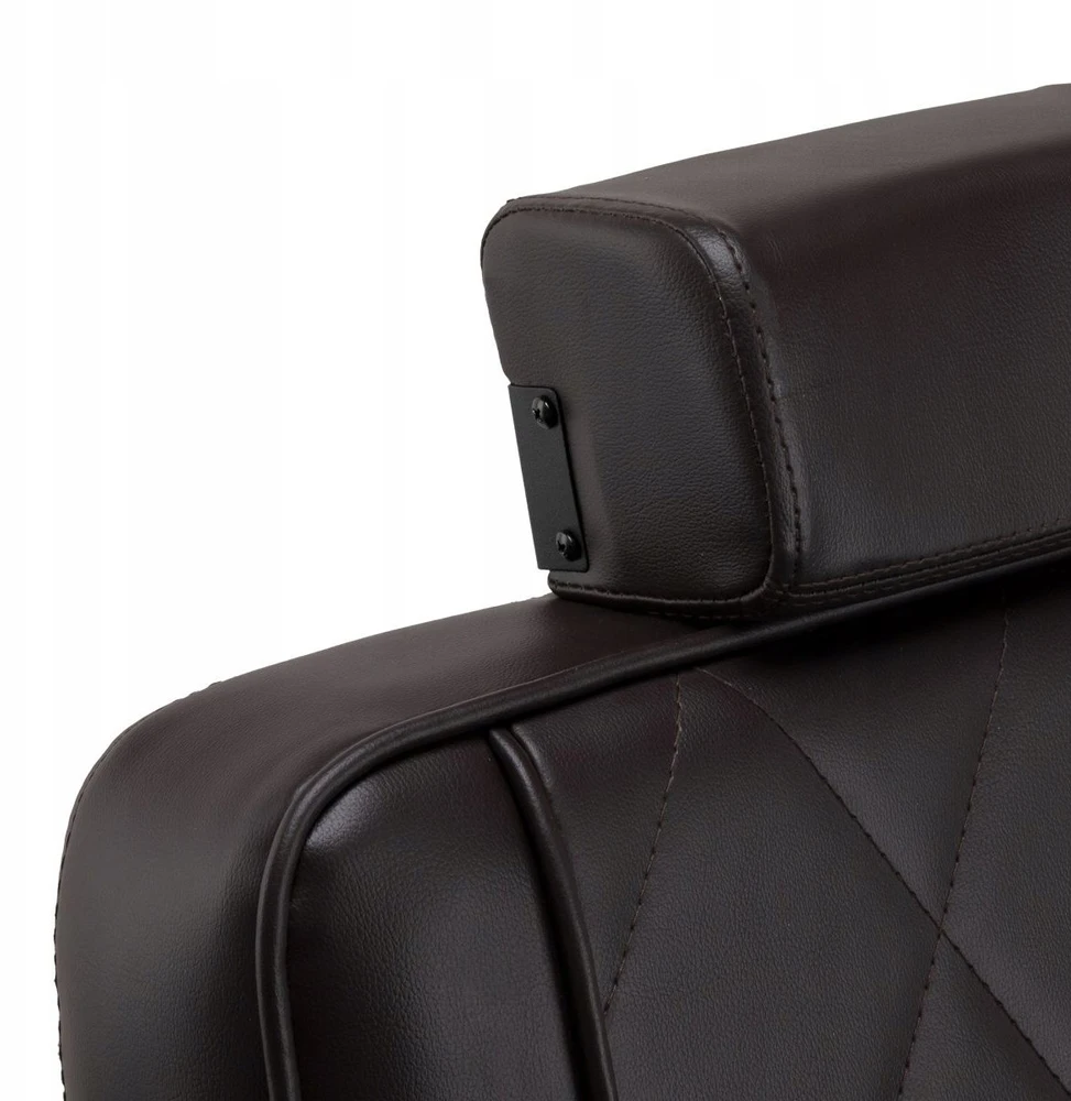 Activeshop Kirpyklos barberio kėdė Hair System BM88066B ruda su juodu pagrindu