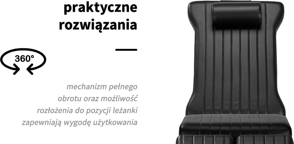 Activeshop Tatuiruočių krėslas Pro Ink 611 Juodas