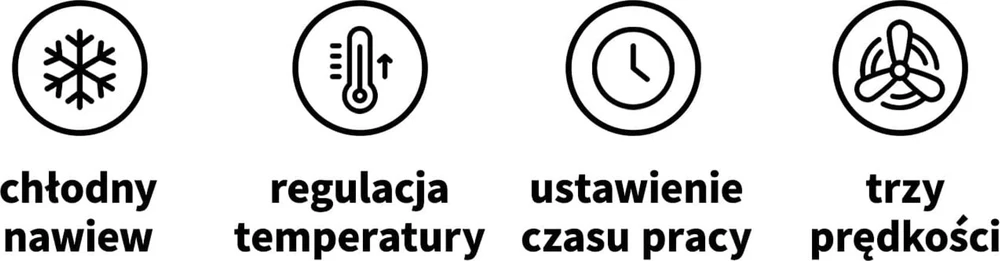 Activeshop Trijų greičių plaukų džiovintuvas juodas