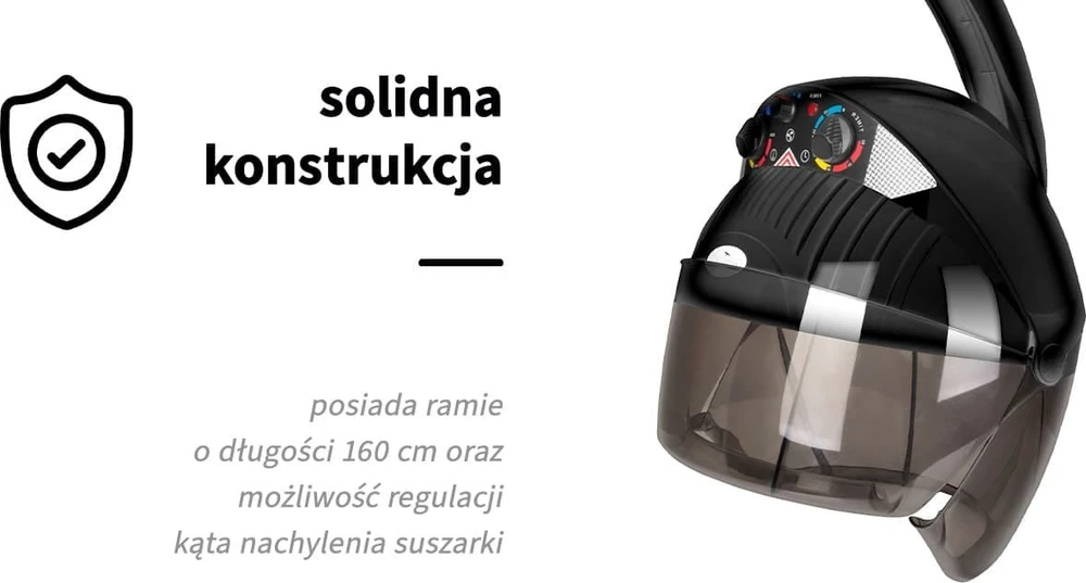 Activeshop Trijų greičių plaukų džiovintuvas juodas