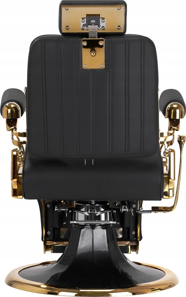 Activeshop Kirpyklos kėdė Barber Chair Gabbiano Leonardo Gold Juodas