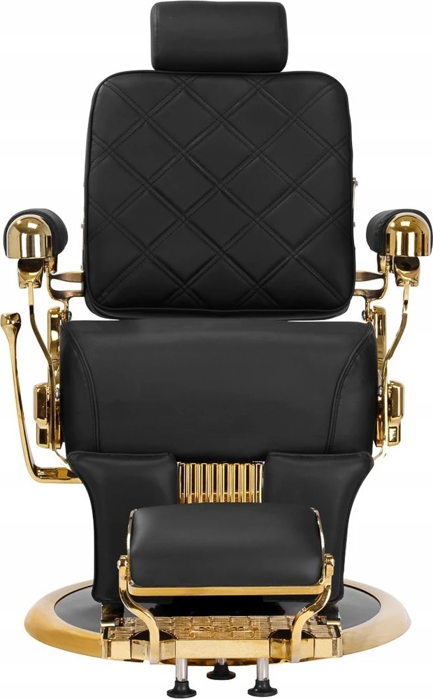 Activeshop Kirpyklos kėdė Barber Chair Gabbiano Leonardo Gold Juodas