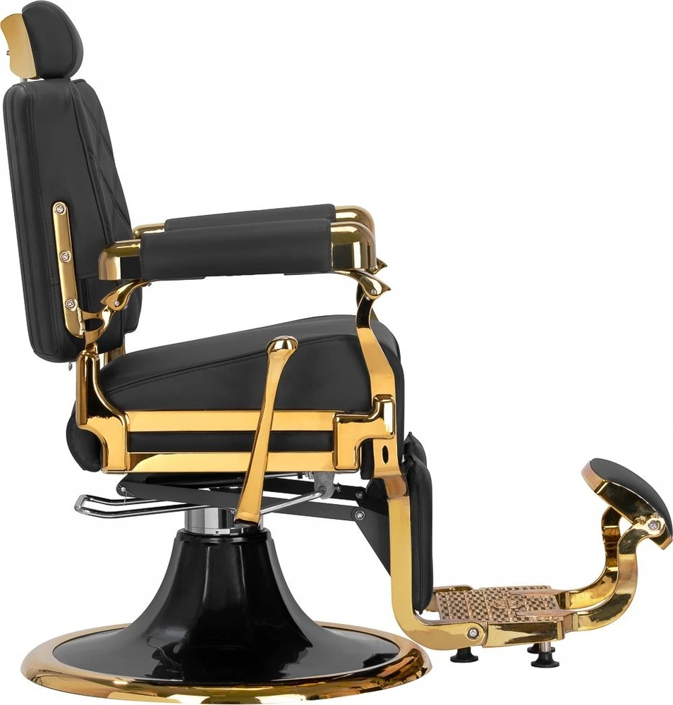 Activeshop Kirpyklos kėdė Barber Chair Gabbiano Leonardo Gold Juodas