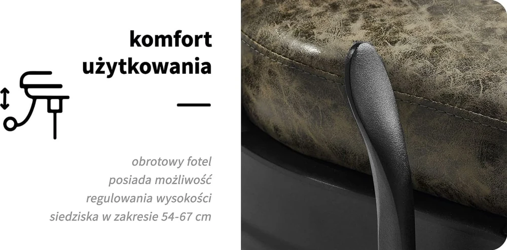 Activeshop Kirpyklos kėdė Gabbiano President Old Leather, žalia