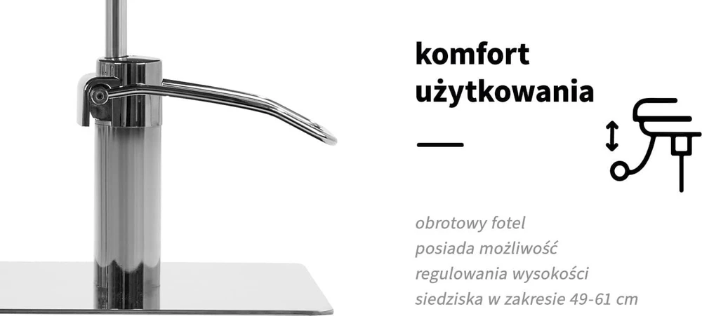 Activeshop Kirpyklos kėdė Gabbiano Porto Sidabrinis Juodas