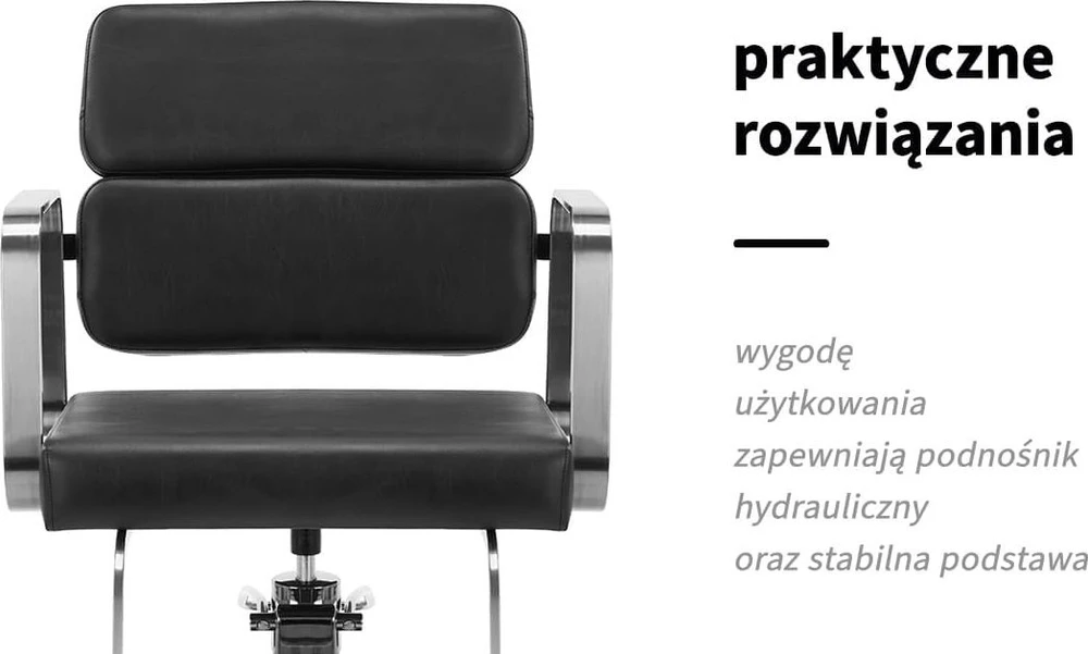 Activeshop Kirpyklos kėdė Gabbiano Porto Sidabrinis Juodas