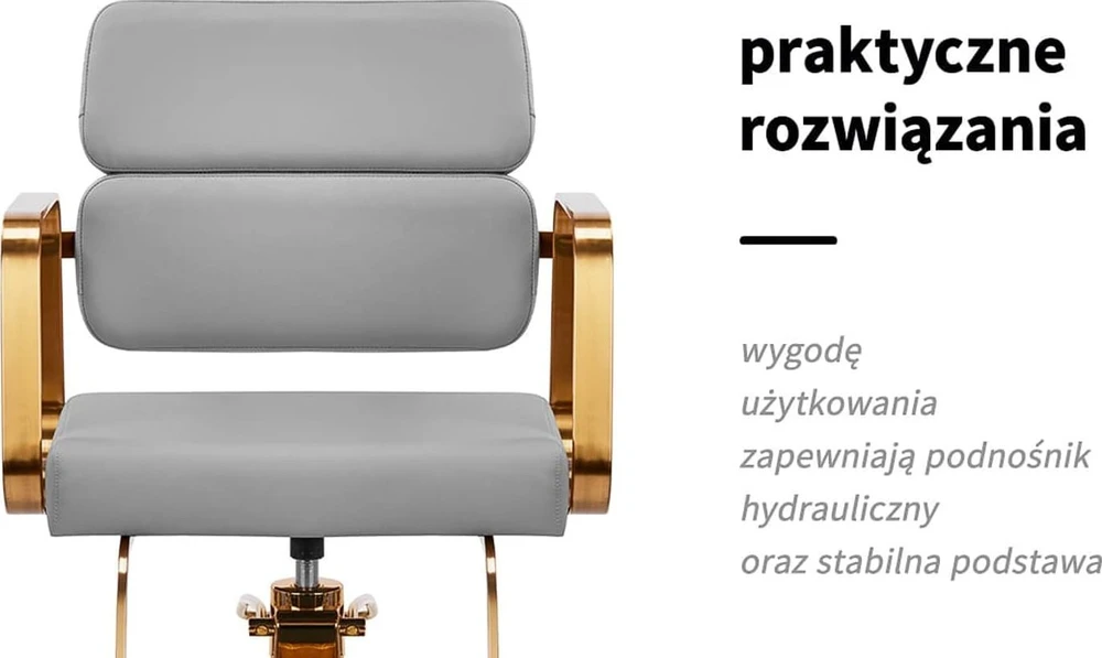 Activeshop Kirpyklos kėdė Gabbiano Porto Gold Pilkas