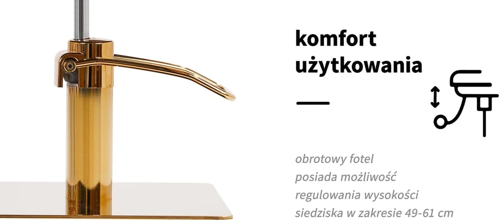 Activeshop Kirpyklos kėdė Gabbiano Porto Gold Pilkas