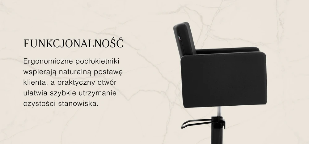 Activeshop Kirpyklos kėdė Gabbiano Vitoria Juodas