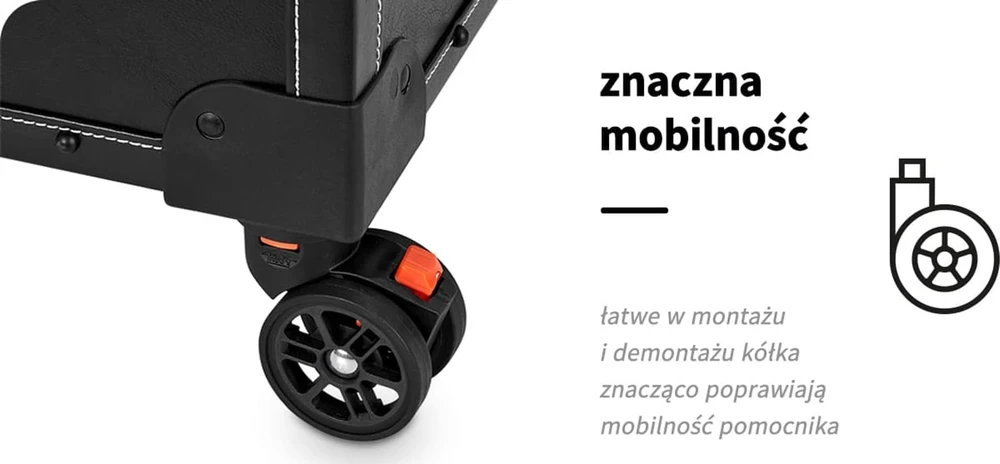 Activeshop Kirpėjo vežimėlis Gabbiano C12 juodas