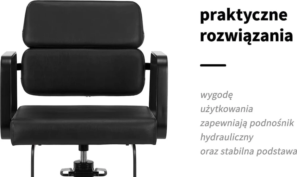 Activeshop Kirpyklos kėdė Gabbiano Porto Juodas Juodas