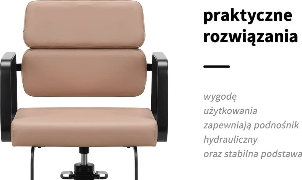 Activeshop Kirpyklos kėdė Gabbiano Porto Juodas Biege