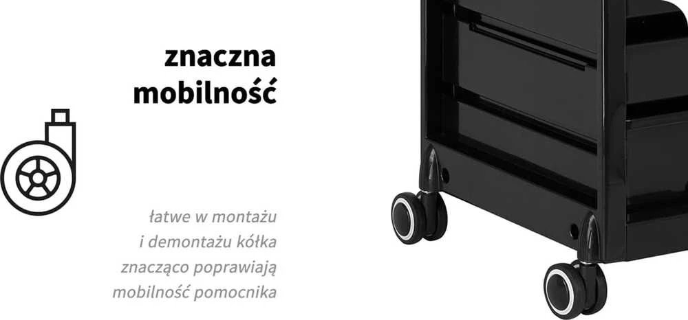 Activeshop Kirpyklos vežimėlis su integruotu UV sterilizatoriumi GABIANNO 68 Juodas