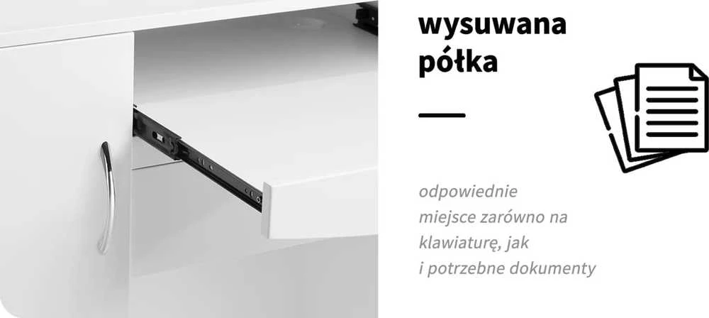 Activeshop Registratūros stalas GABBIANO RECEPTION DESK DIAMOND Baltas