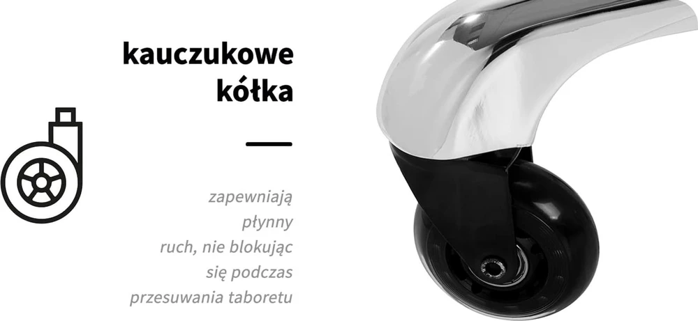 Activeshop Kosmetologinė meistro kėdutė Gabbiano Fine Sidabrinis
