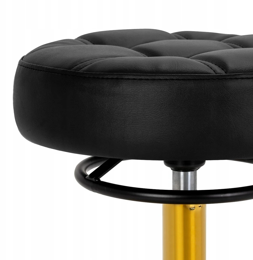 Activeshop Kosmetologinė meistro kėdutė Gabbiano D054G Gold and Juodas