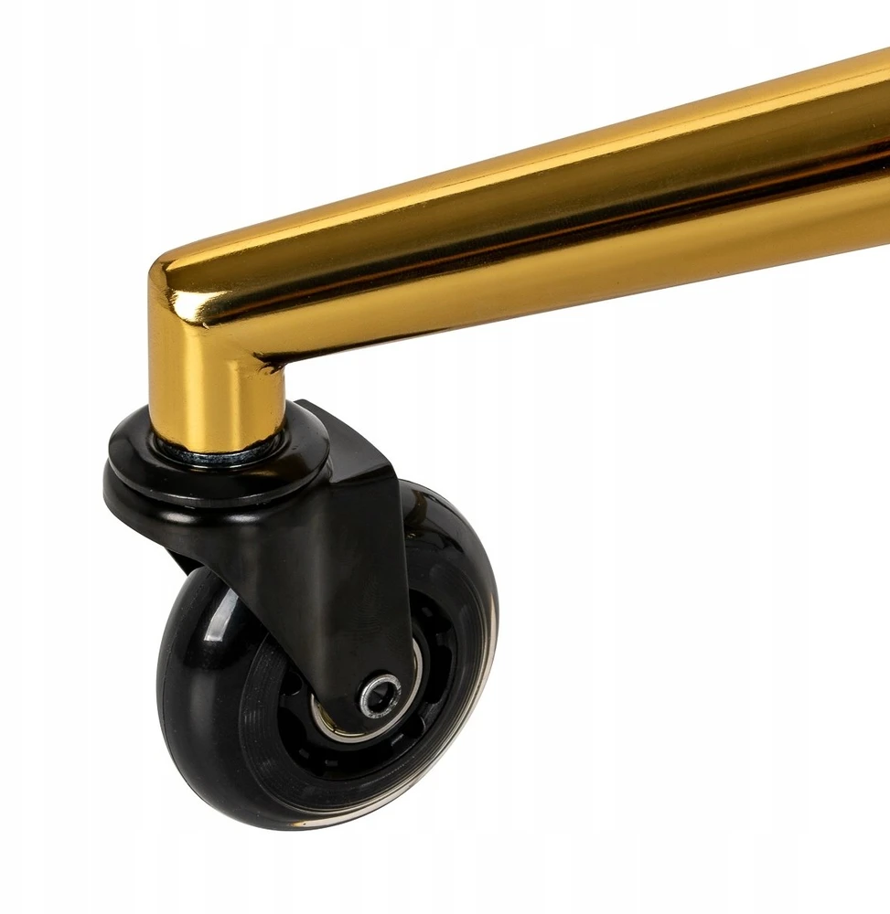 Activeshop Kosmetologinė meistro kėdutė Gabbiano D054G Gold and Juodas