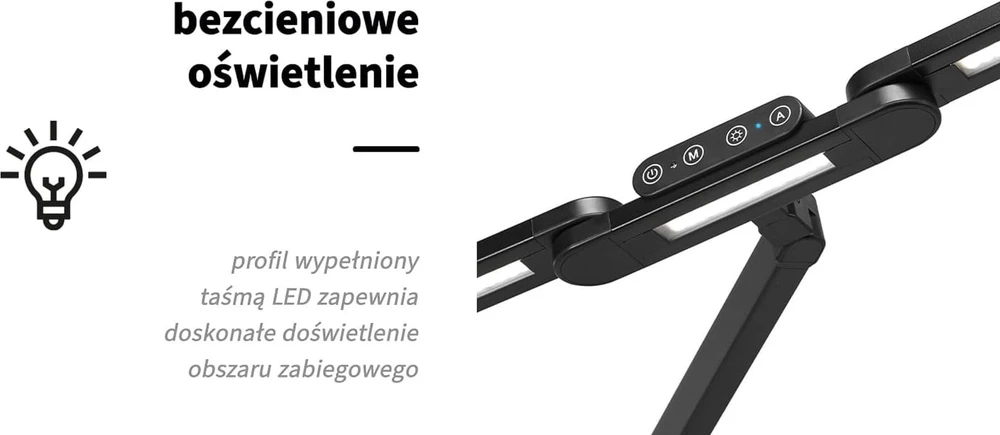 Activeshop Kosmetologinė LED lempa manikiūrui Glow L04 Juodas
