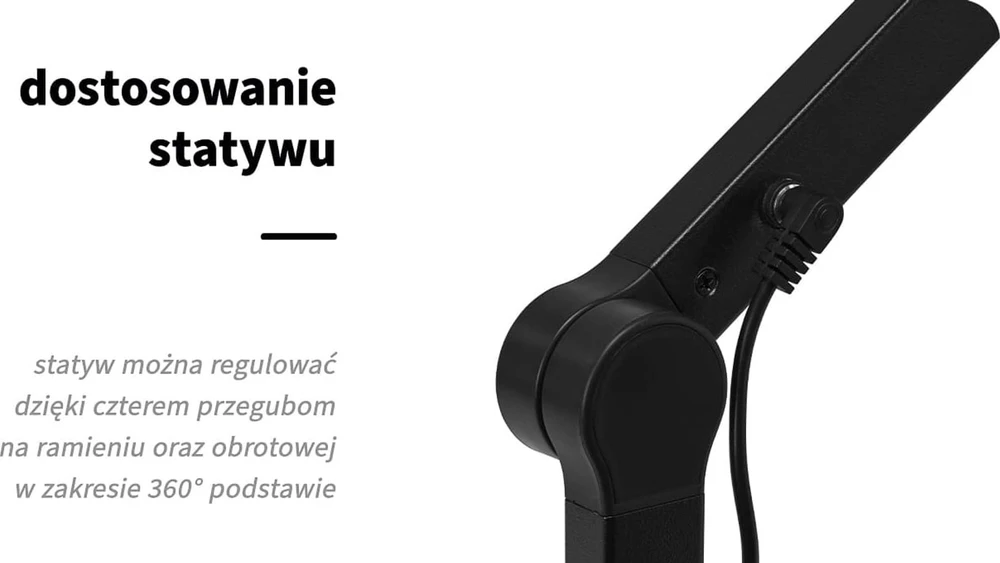 Activeshop Kosmetologinė LED lempa manikiūrui Glow L04 Juodas