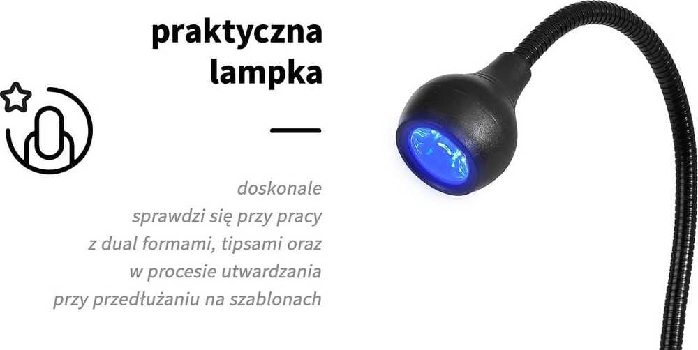 Activeshop Uv led lempa juoda, kabinasi prie stalo