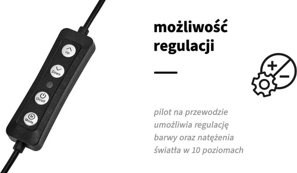 Activeshop Kosmetologinė LED lempa makiažui su stovu GLOW RING LIGHT 13" 10W