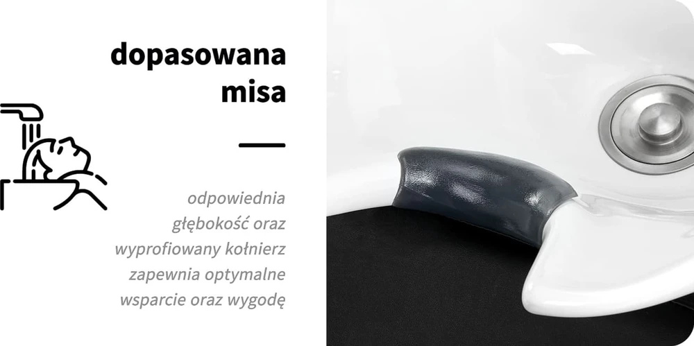 Activeshop Kirpyklos plautuvė Hair System ZA31 Juodas