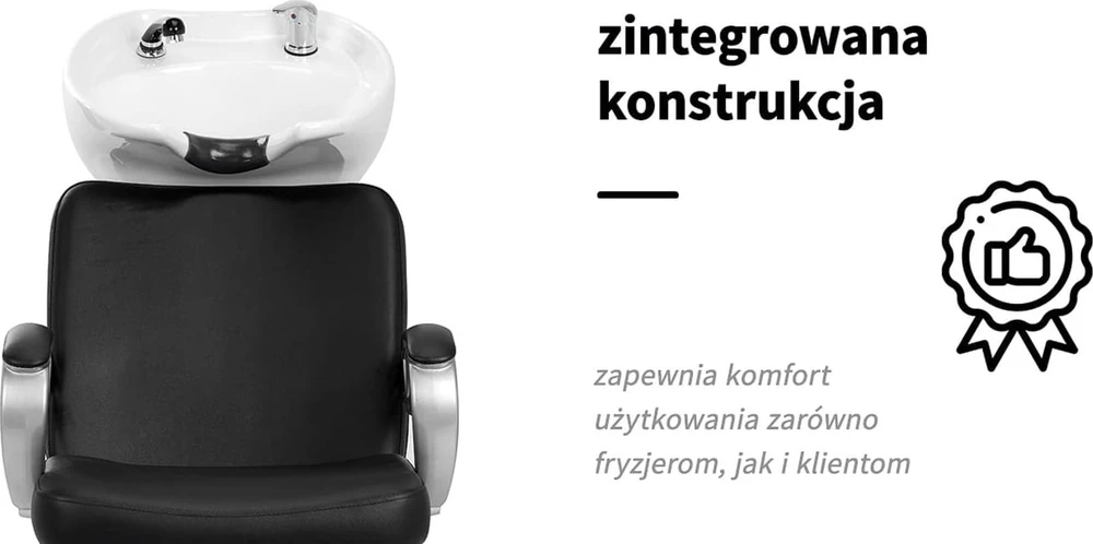 Activeshop Kirpyklos plautuvė Hair System ZA31 Juodas