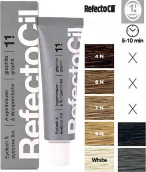 Activeshop Refectocil blakstienų ir antakių dažiklis 1,1 grafitas, 15 ml