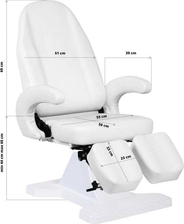 Activeshop Kosmetologinis krėslas COSMETIC HYDRAULIC CHAIR 112 Baltas