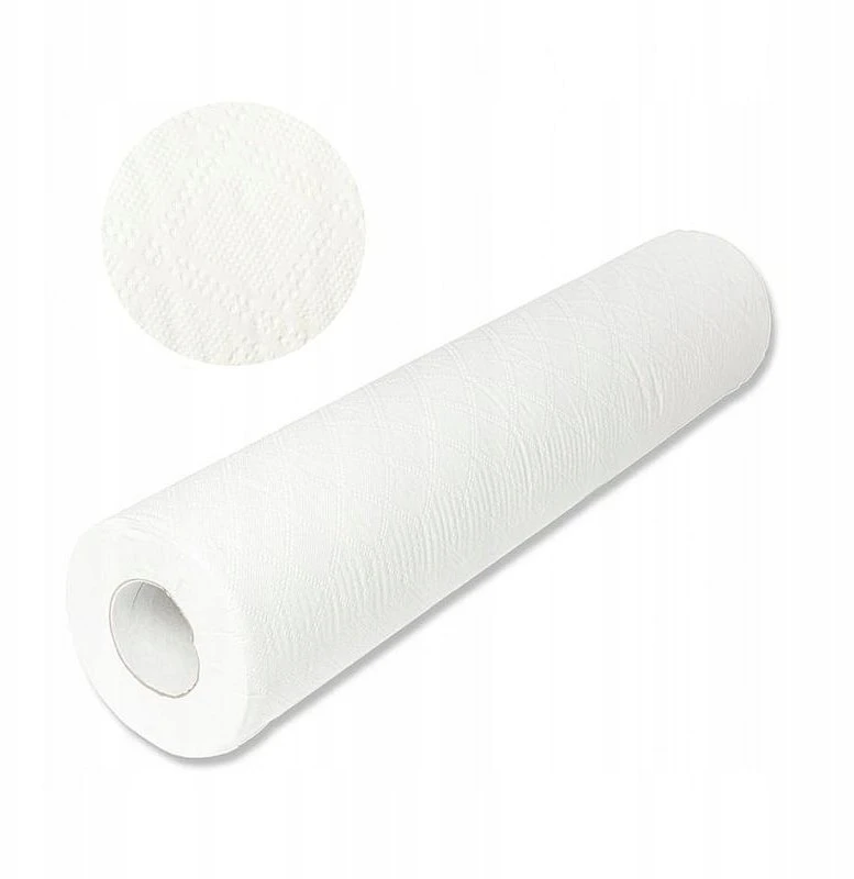 Activeshop Vienkartinis popierinis pakloto ritinys su folija 50 x 40 m, baltas