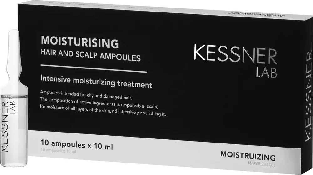 Activeshop KESSNER LAB drėkinančios galvos odos ir plaukų ampulės 10 x 10 ml