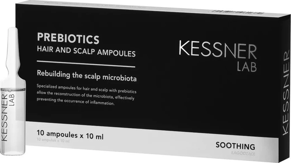 Activeshop KESSNER LAB Prebiotic – atkuriamosios galvos odos ampulės su prebiotiku 10 x 10 ml