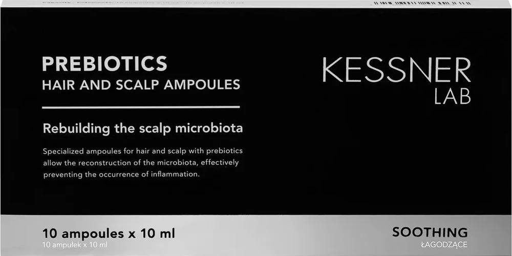 Activeshop KESSNER LAB Prebiotic – atkuriamosios galvos odos ampulės su prebiotiku 10 x 10 ml