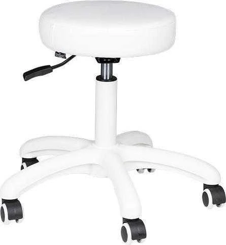Activeshop Kosmetologinė meistro kėdutė BEAUTY STOOL ELEGANT Baltas